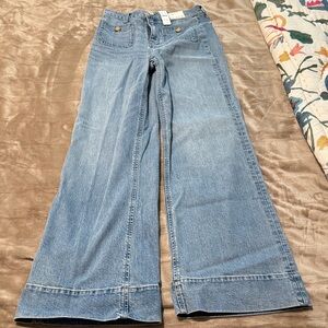 J. Crew Classic Denim Wide-Leg Jeans